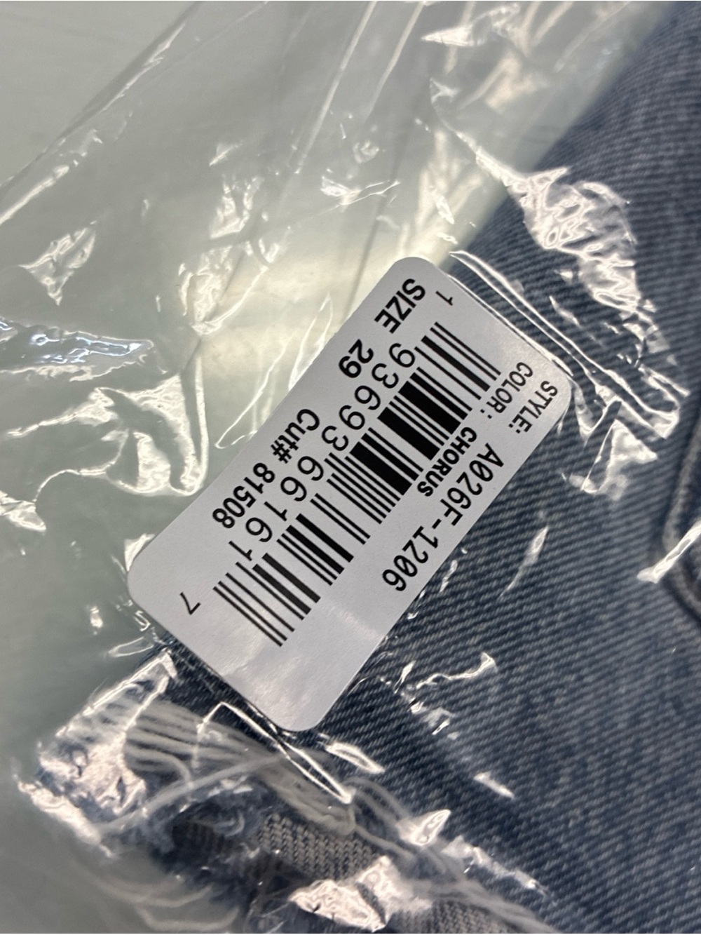 Agolde Parker Vintage Cut Off Short - Light Wash Blue Denim - Size 29 NWT New - Picture 16 of 16